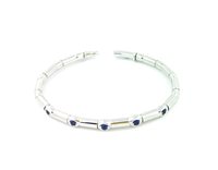 Bracelet Sangiorgi Preziosi Femme in Or blanc Zaffiro BR05042023-2-18 - BR05042023-2-18